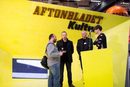 Aftonbladets gula monter Aftonbladets gula monter