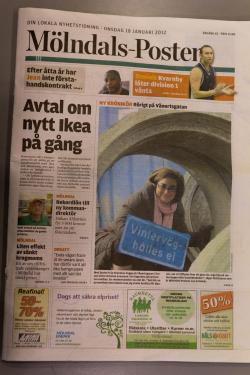 framsida Mölndals-posten vecka 3 2012