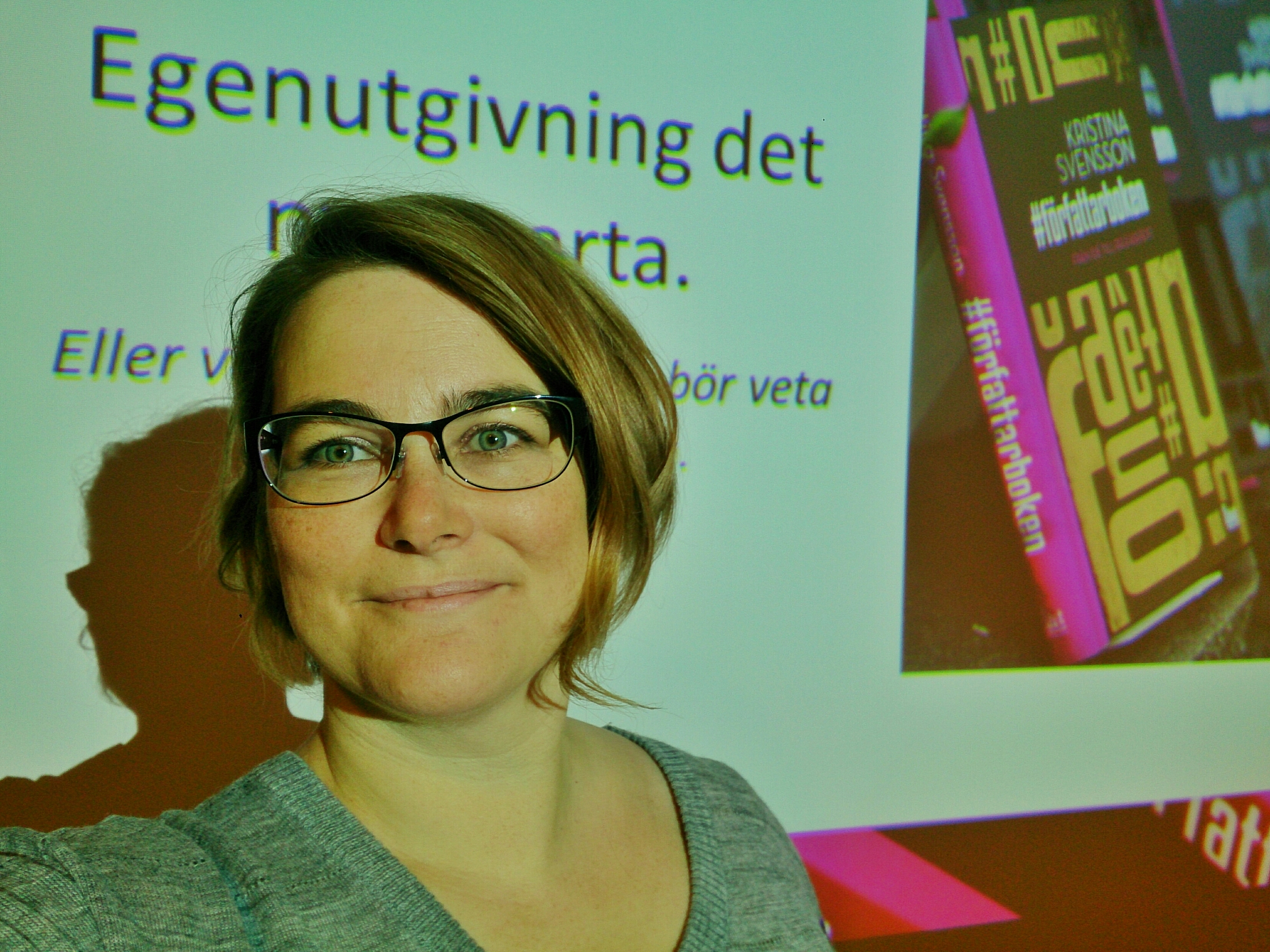 Kristina Svensson föreläser om egenutgivning