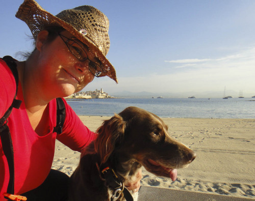 Kristina Svensson morgonpromenad i Antibes